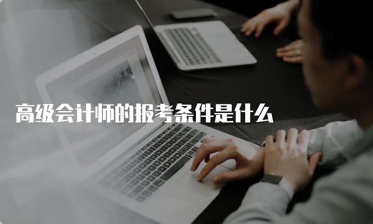 高级会计师的报考条件是什么