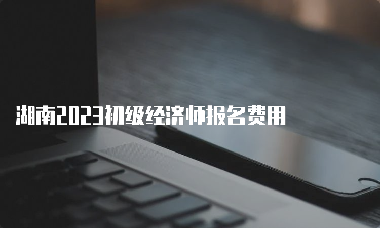 湖南2023初级经济师报名费用