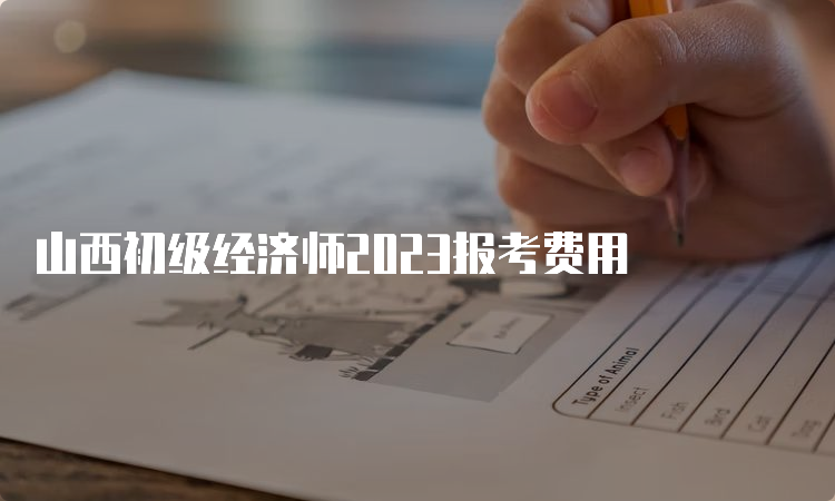 山西初级经济师2023报考费用