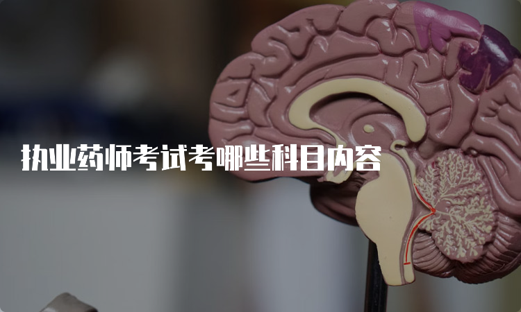 执业药师考试考哪些科目内容