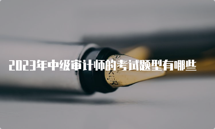 2023年中级审计师的考试题型有哪些