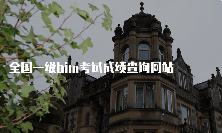 全国一级bim考试成绩查询网站