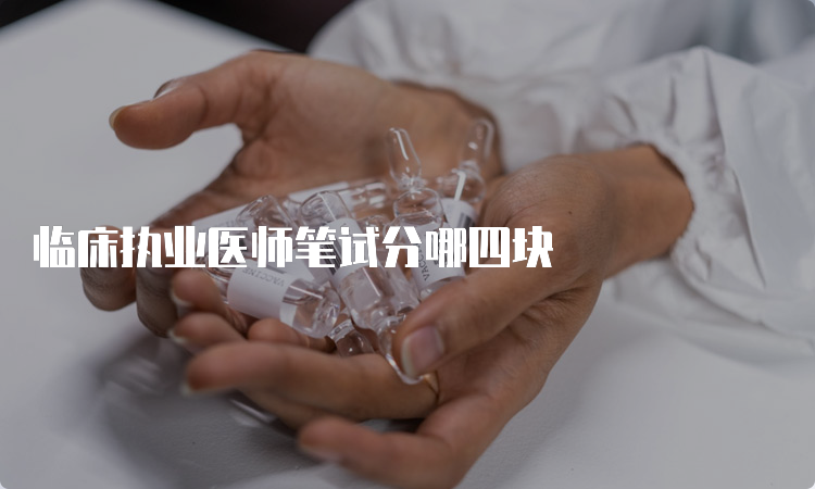 临床执业医师笔试分哪四块