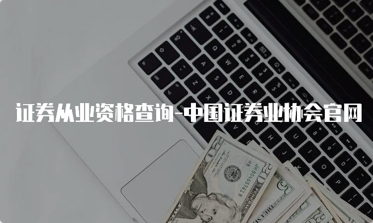 证券从业资格查询-中国证券业协会官网