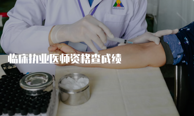 临床执业医师资格查成绩