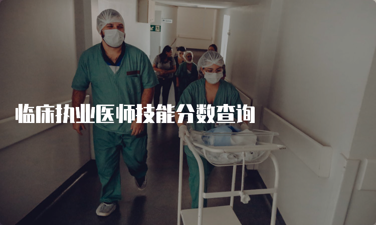 临床执业医师技能分数查询