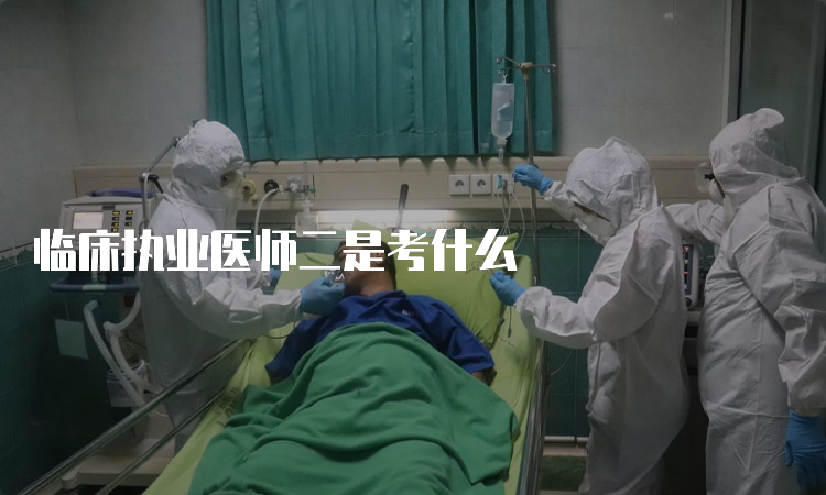 临床执业医师二是考什么