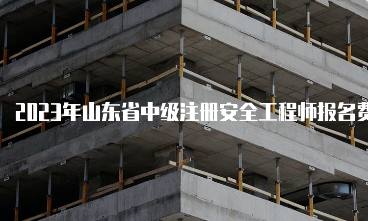 2023年山东省中级注册安全工程师报名费用及缴费时间：8月31日至9月7日