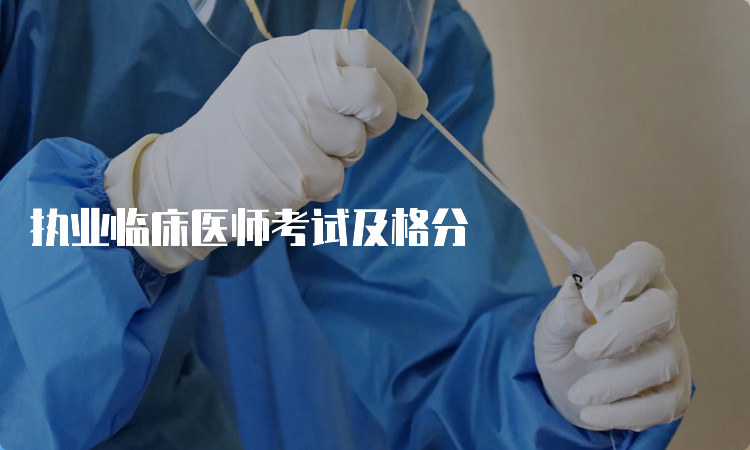 执业临床医师考试及格分