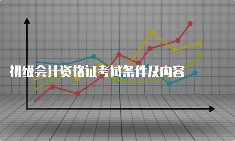 初级会计资格证考试条件及内容