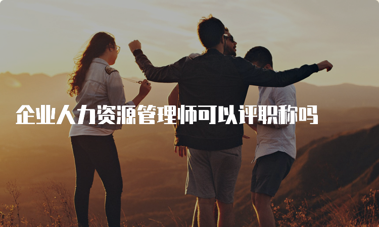 企业人力资源管理师可以评职称吗