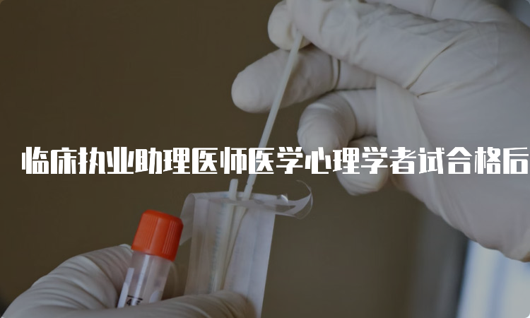 临床执业助理医师医学心理学者试合格后