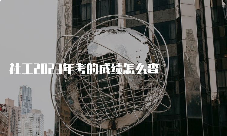 社工2023年考的成绩怎么查