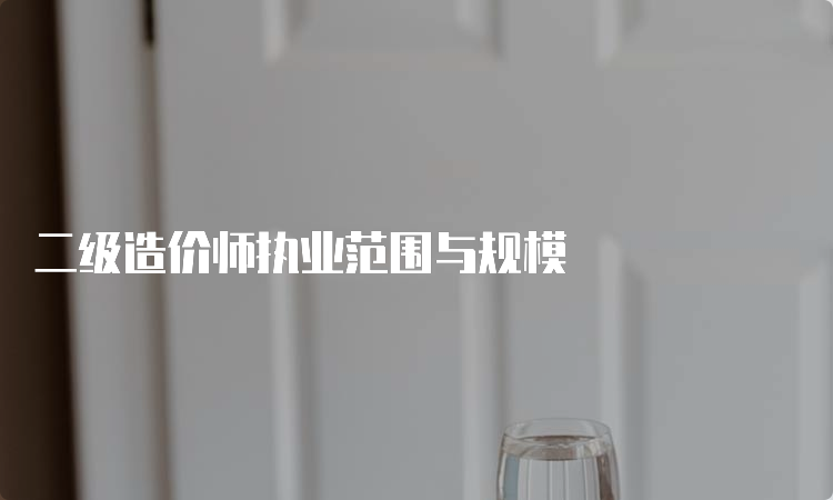 二级造价师执业范围与规模