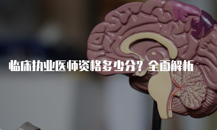 临床执业医师资格多少分？全面解析