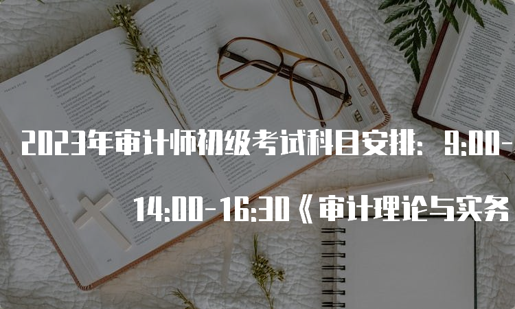 2023年审计师初级考试科目安排：9:00-11:30《审计相关基础知识 14:00-16:30《审计理论与实务》