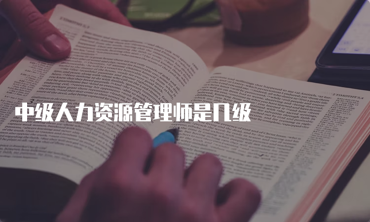 中级人力资源管理师是几级