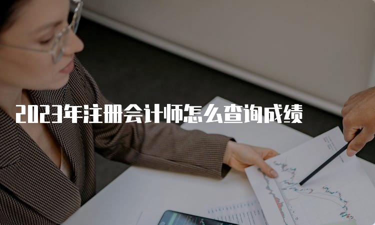 2023年注册会计师怎么查询成绩