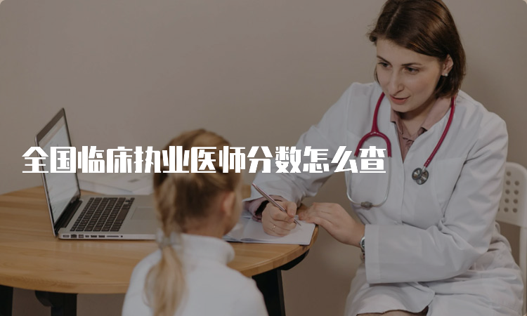 全国临床执业医师分数怎么查