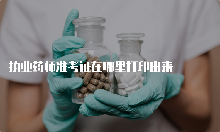 执业药师准考证在哪里打印出来