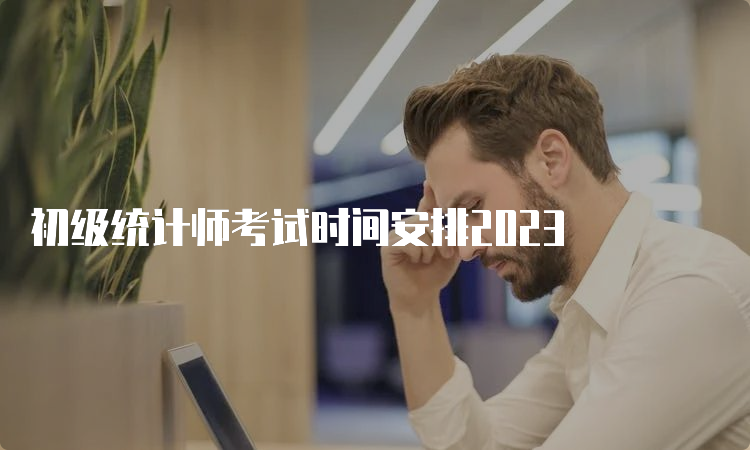 初级统计师考试时间安排2023