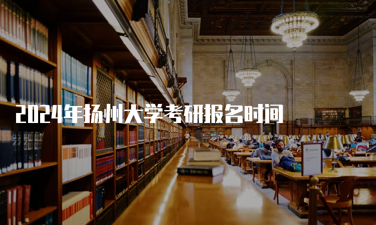 2024年扬州大学考研报名时间