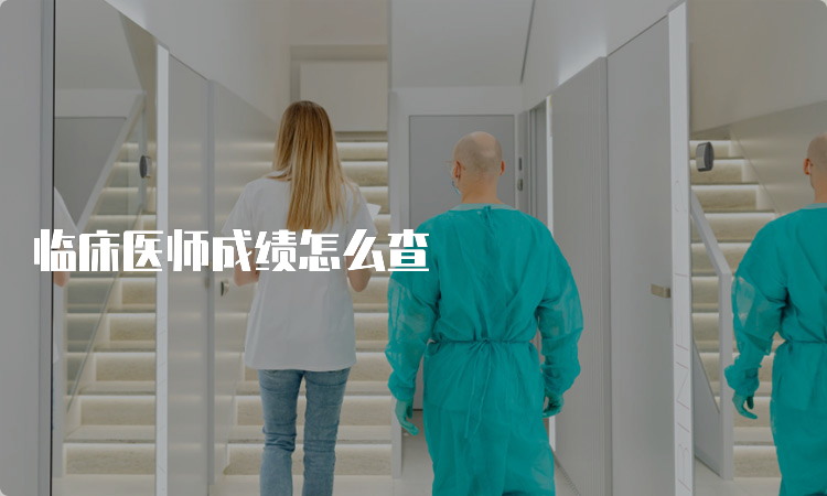 临床医师成绩怎么查