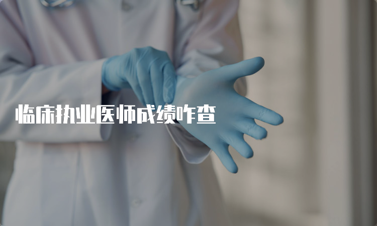 临床执业医师成绩咋查