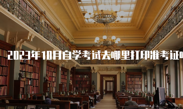 2023年10月自学考试去哪里打印准考证呀