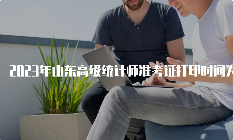 2023年山东高级统计师准考证打印时间为10月24日9∶00至10月29日17∶00