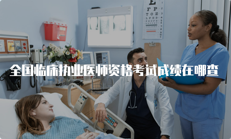 全国临床执业医师资格考试成绩在哪查