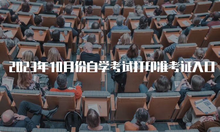 2023年10月份自学考试打印准考证入口