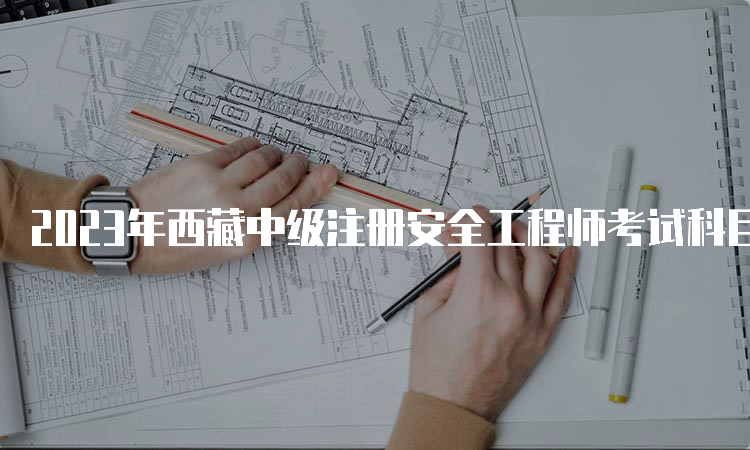 2023年西藏中级注册安全工程师考试科目