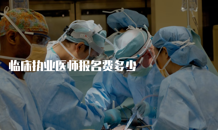 临床执业医师报名费多少