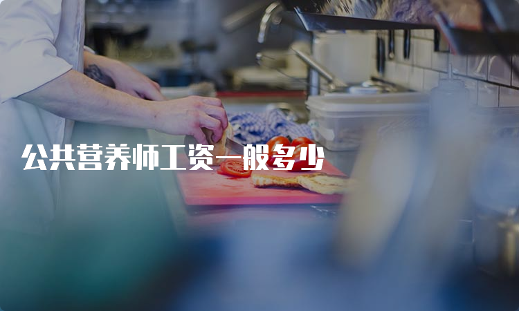 公共营养师工资一般多少