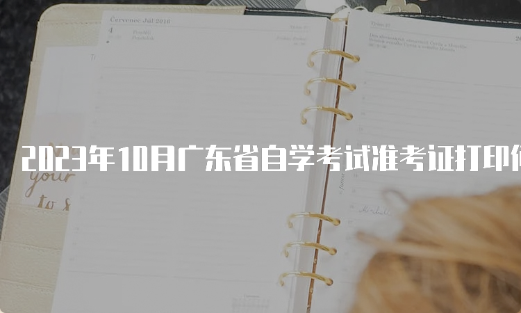 2023年10月广东省自学考试准考证打印何时进行？考前10天