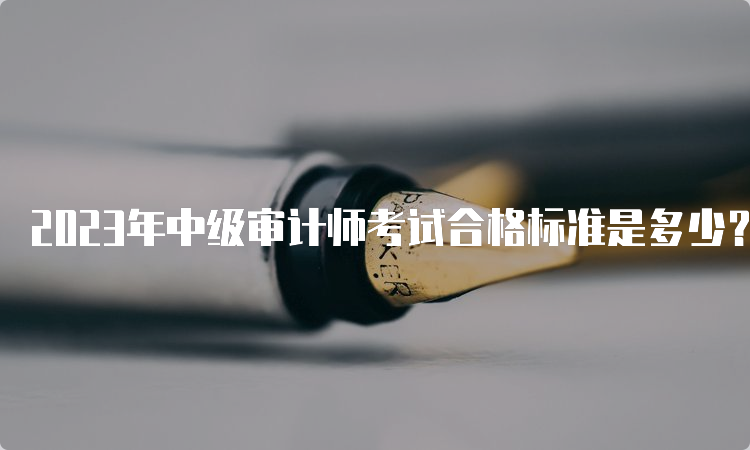 2023年中级审计师考试合格标准是多少？